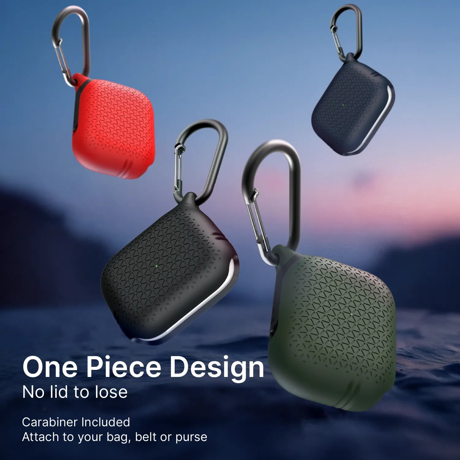 AirPods Pro (Gen 2/1) - Waterproof Case + Carabiner