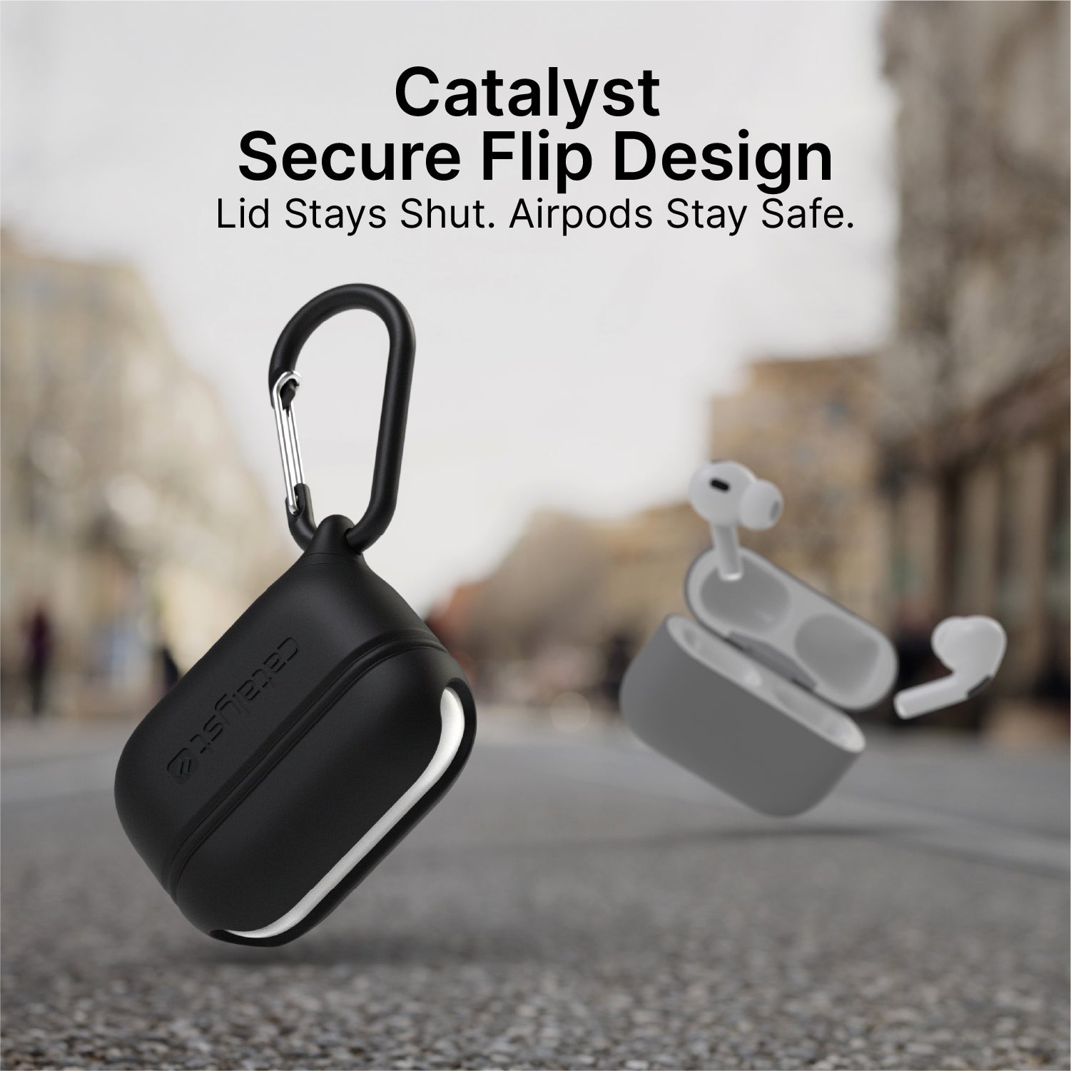 AirPods Pro (Gen 2/1) - Waterproof Case + Carabiner