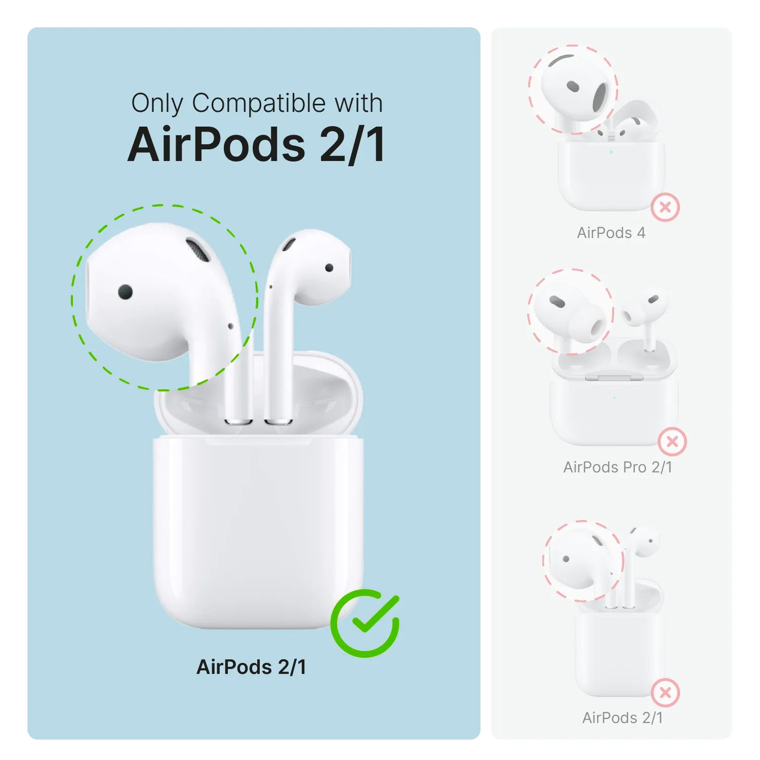 AirPods (Gen 2/1) - Waterproof Case + Carabiner