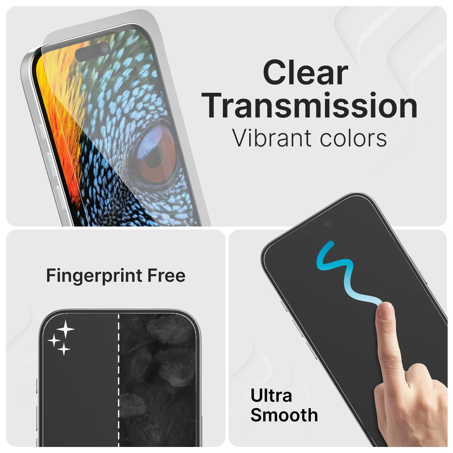 iPhone 16e / 14 / 13 - Tempered Glass Screen Protector