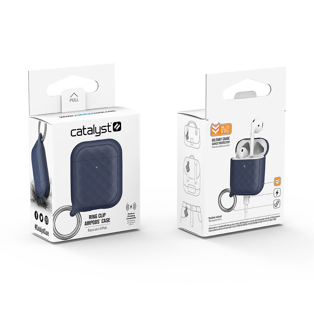 Airpod case with outlet clip