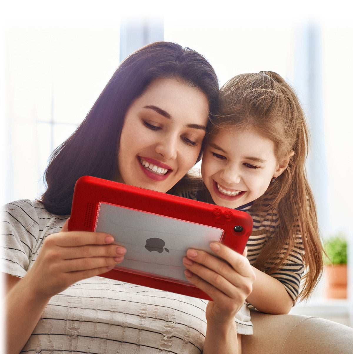 Catalyst waterproof case for ipad mini 5 red mom and daughter watching