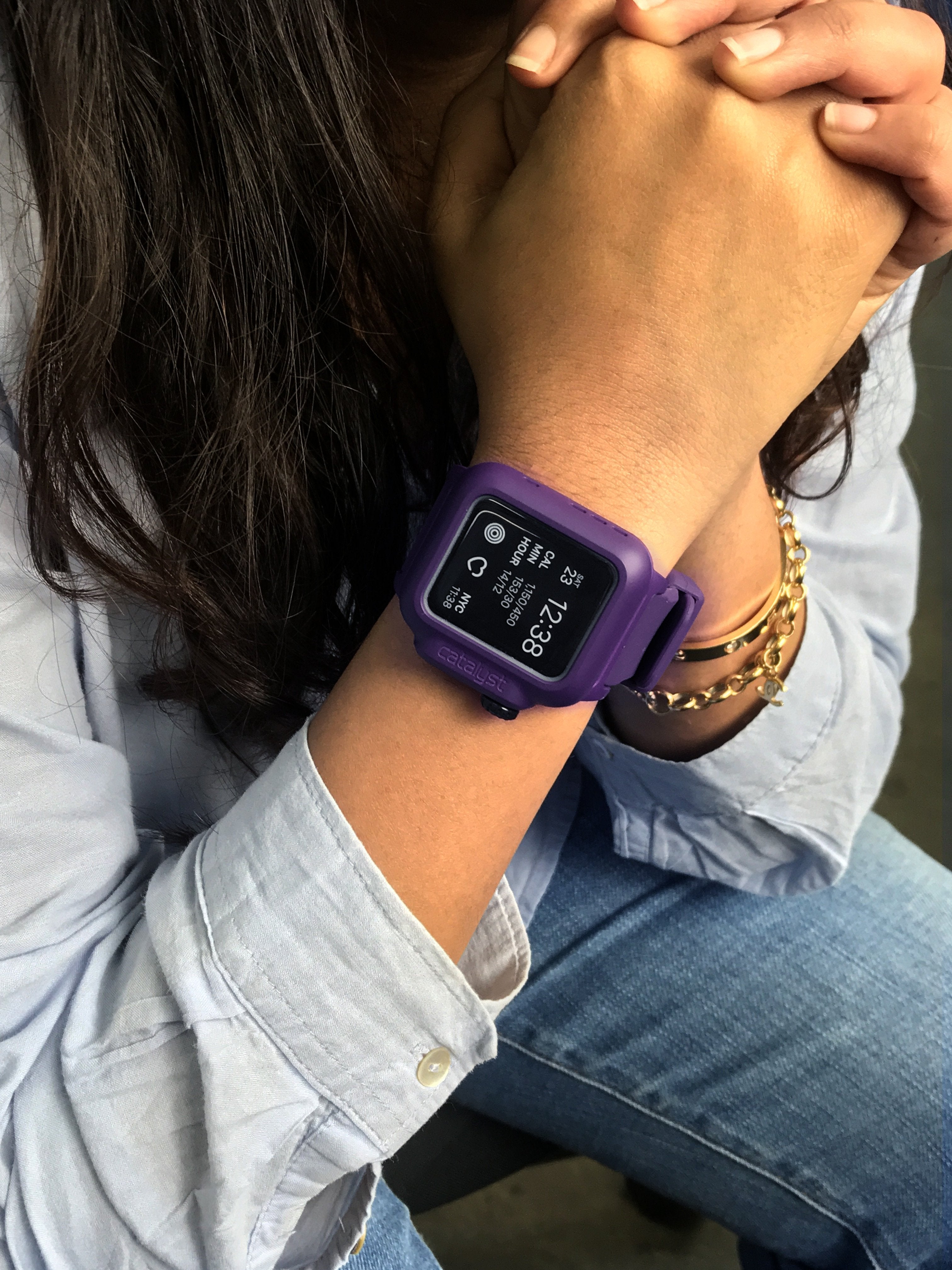 CAT38WAT2PPL-FBA | Waterproof Case for 38mm Apple Watch Series 2