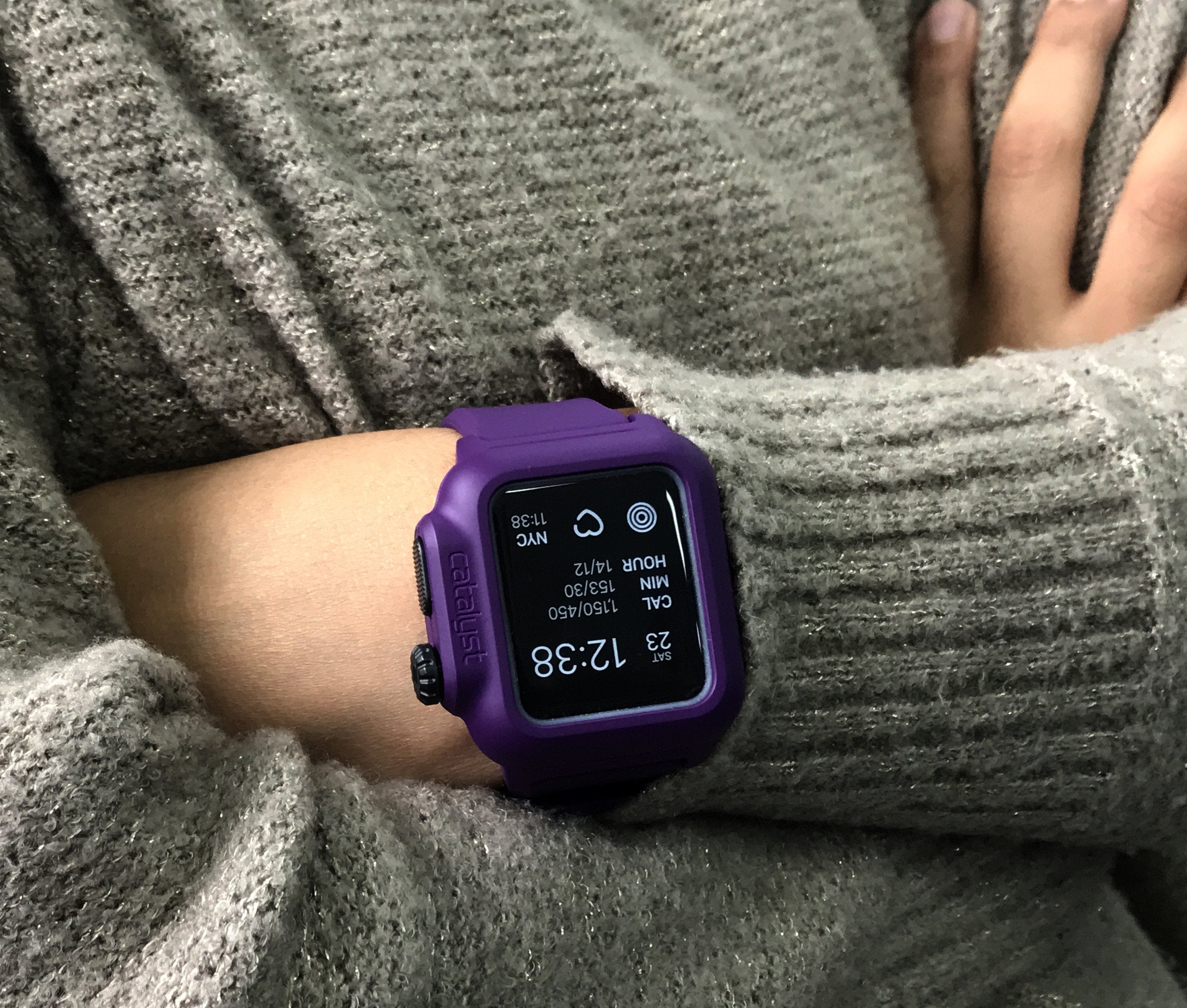 CAT38WAT2PPL-FBA | Waterproof Case for 38mm Apple Watch Series 2