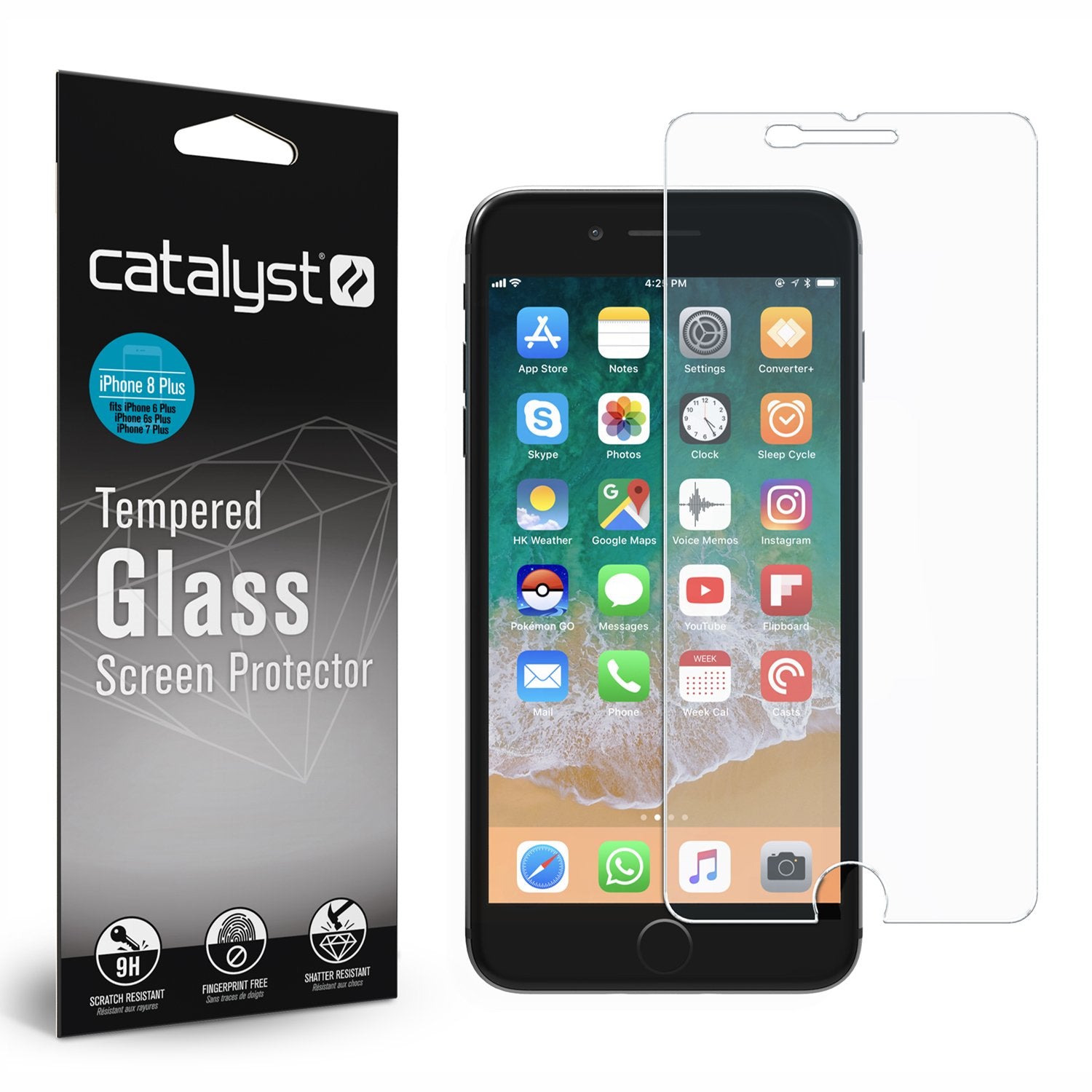 Tempered Glass Screen Protector for iPhone 8 Plus