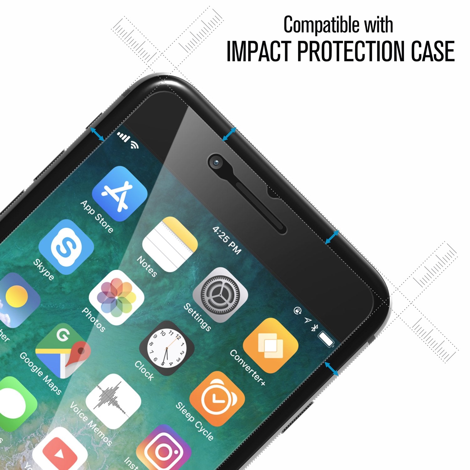 Tempered Glass Screen Protector for iPhone 8 Plus