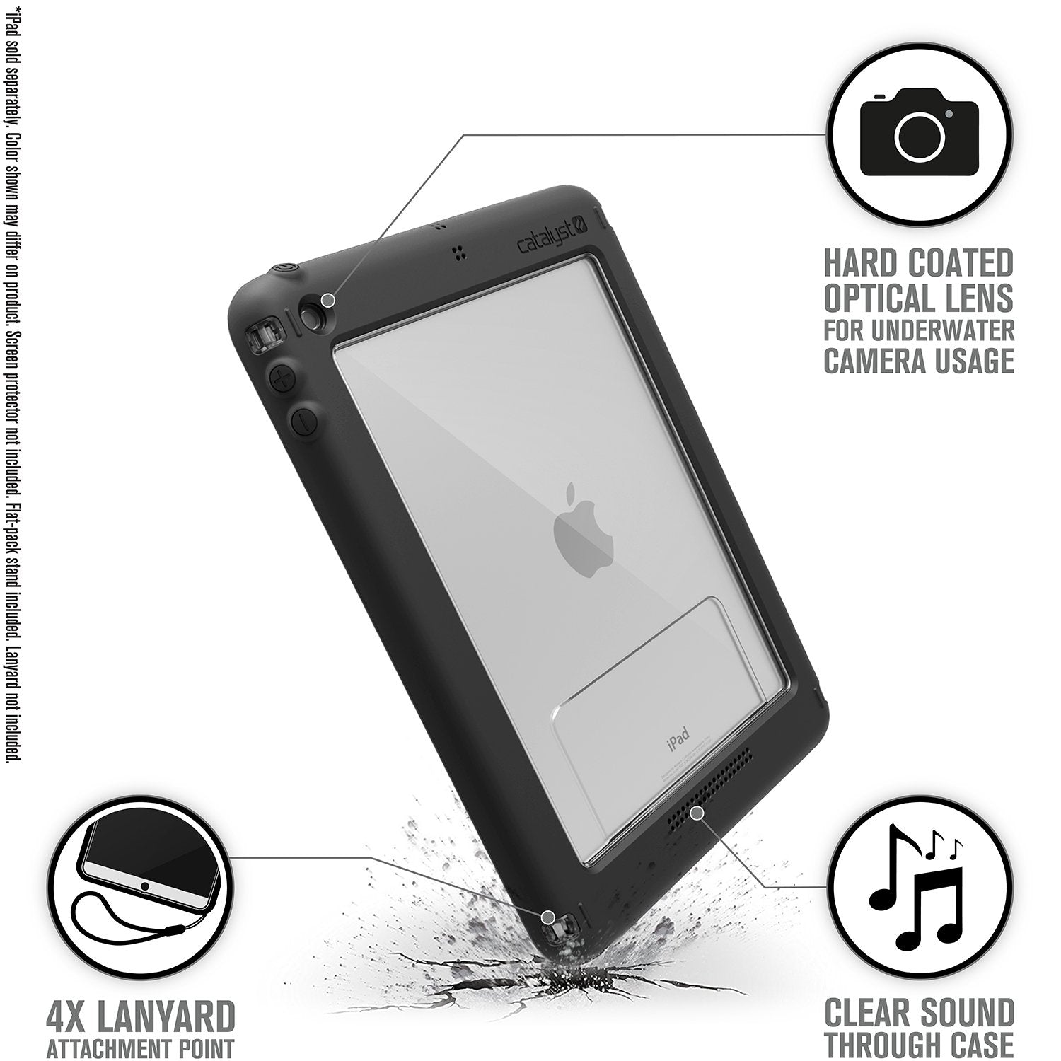 CATIPD5THBLK | WATERPROOF CASE FOR IPAD 9.7-INCH - 5TH & 6TH GEN (2017/2018)