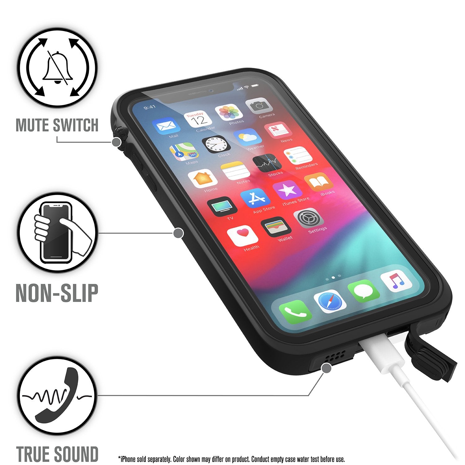 CATIPHOXBLKS | Waterproof Case for iPhone Xs
