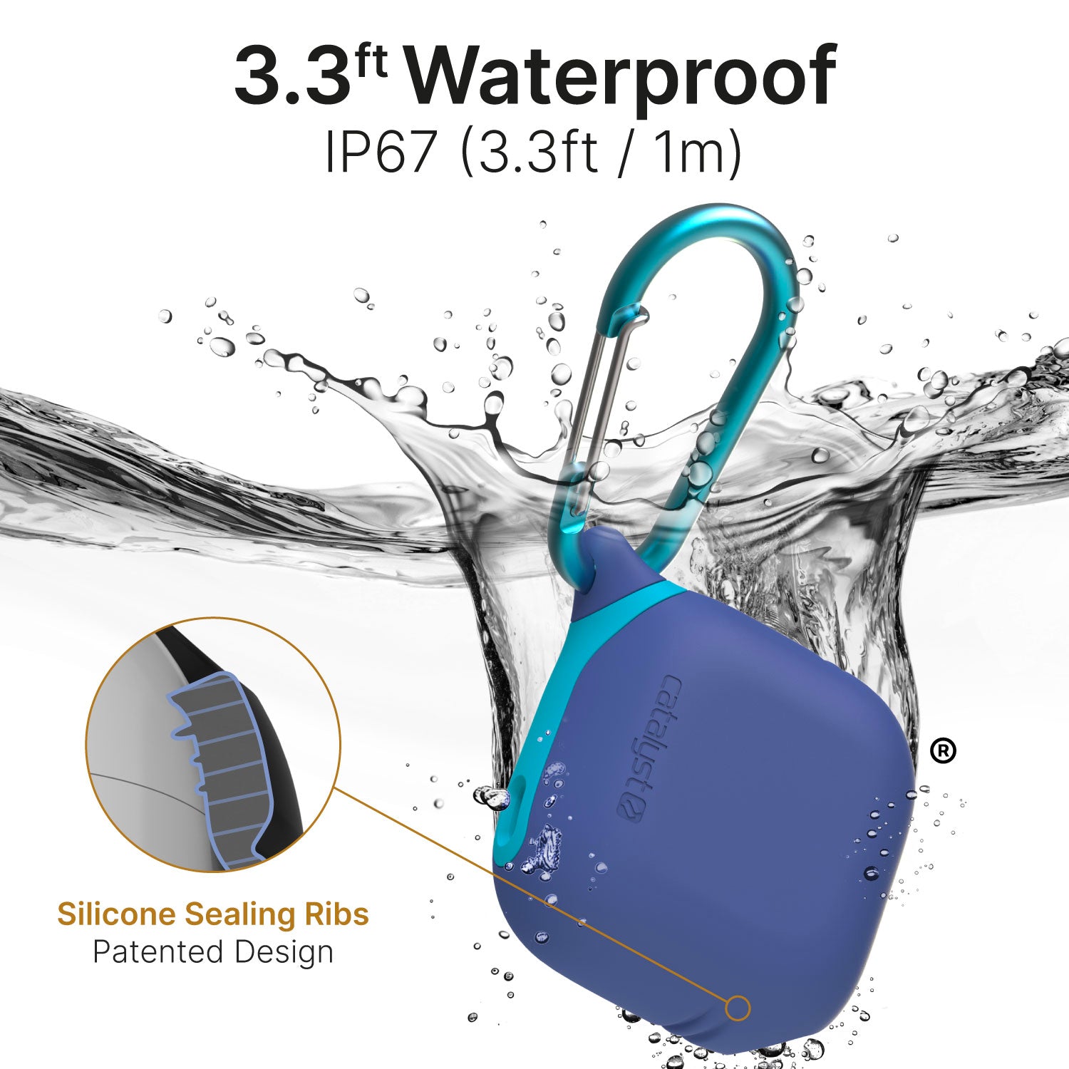 AirPods (Gen 4) - Waterproof Case + Carabiner (PRE ORDER, AVAILABLE ON JAN 6)