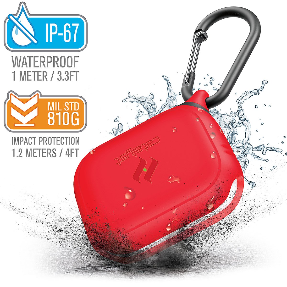 AirPods Pro Gen 2 1 Waterproof Case Carabiner