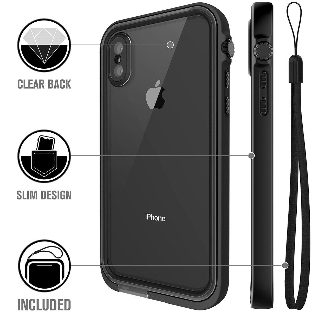 iPhone X XR Xs Xs Max Waterproof Case