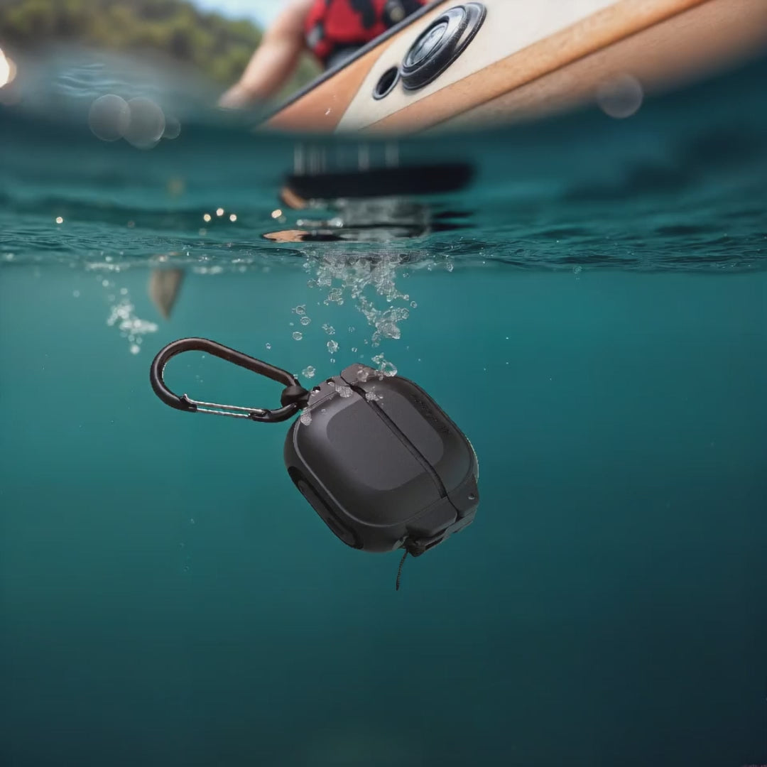 Catalyst AirPods Pro 3 Waterproof Case — 330ft IP68 + Carabiner