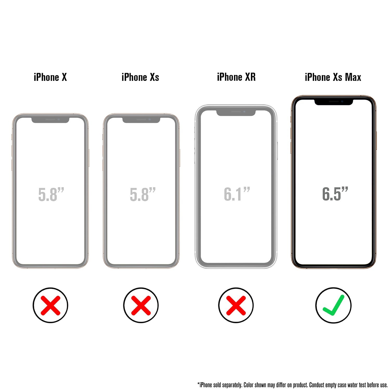 CATIPHOXBLKL-FBA | Waterproof Case for iPhone Xs Max